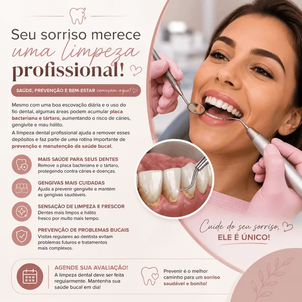 Exemplo de post genérico de periodontia gerado por um pedido comum no ChatGPT